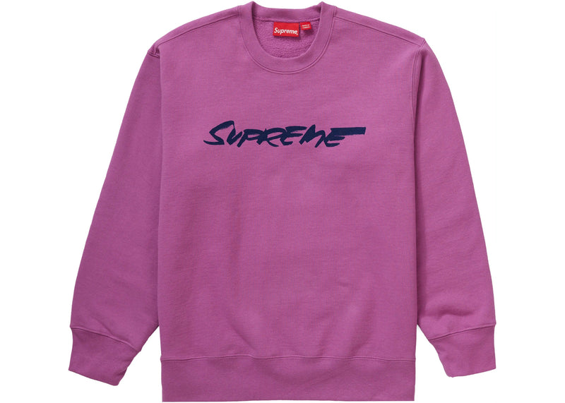 Supreme Futura Logo Crewneck Bright Purple